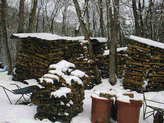 冬の薪