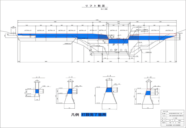 堰堤一般図